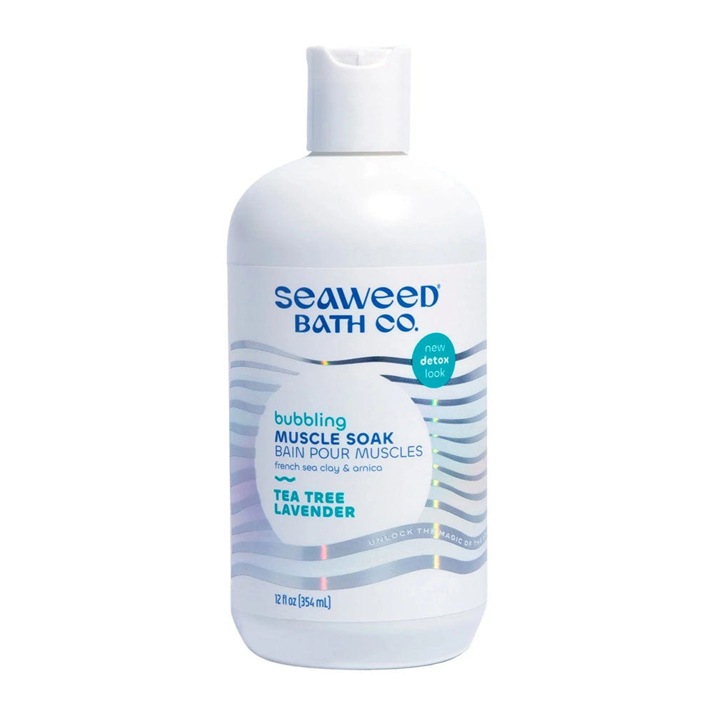 The Seaweed Bath Co Detox Bubbling Muscle Soak, Tea Tree Lavender, 12 Oz